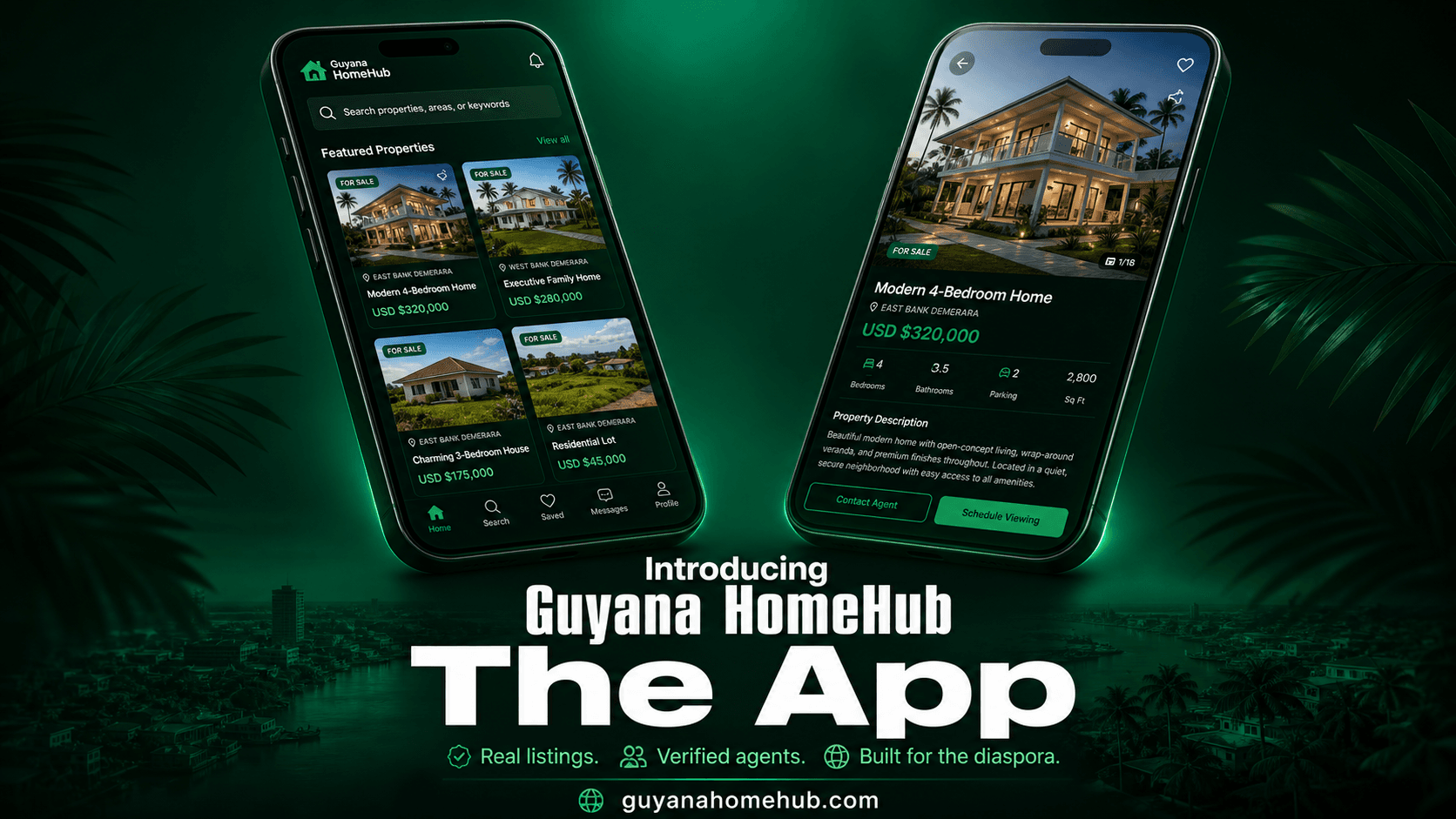 Guyana HomeHub app on iPhone and Android