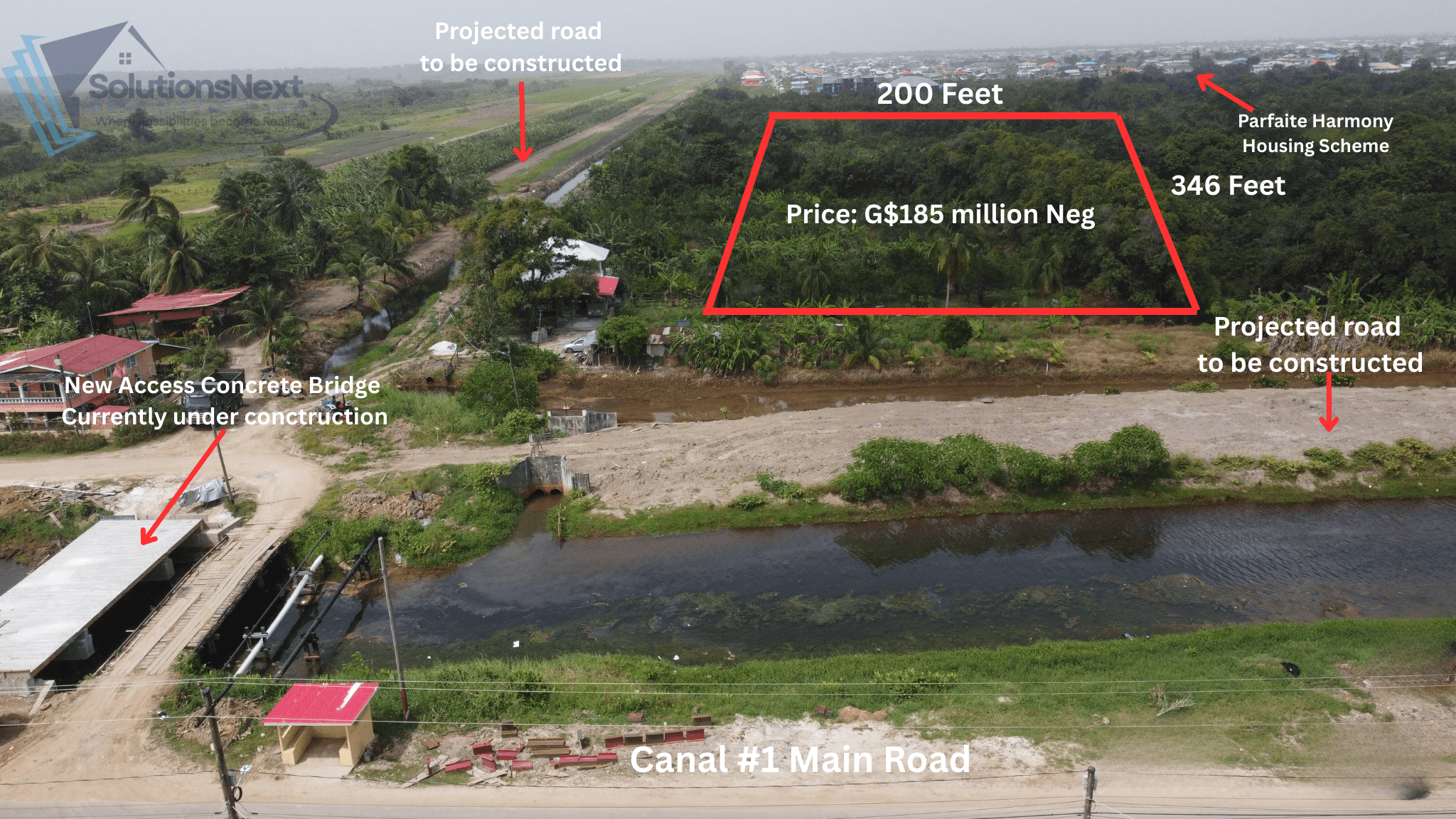 Exceptional Development Opportunity in Canal #1, West Bank Demerara