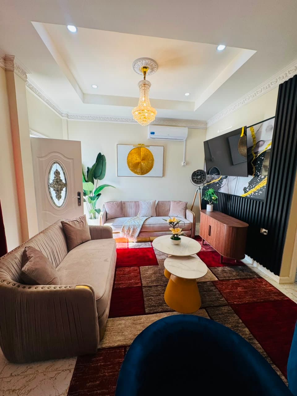 Stylishly Furnished 2-Bedroom Apartment with AC in Providence